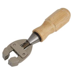 Hand Vice With Wooden Handle