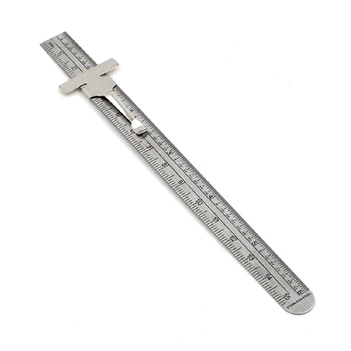 Pocket Clip Depth Gauge Cum Ruler