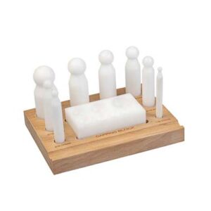 Delring Dapping Punch on Wooden Base Set of 8