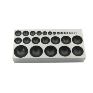 Flat Dapping Block With 27 Depressions 5" X 2.1/2" X 3/4"