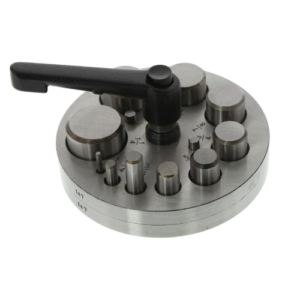 Precision Disc Cutter Set of 10 pc With Lever 1/8", 1/4", 3/8", 1/2", 5/8", 3/4", 7/8", 1" , 1 1/8” , 1 1/4”
