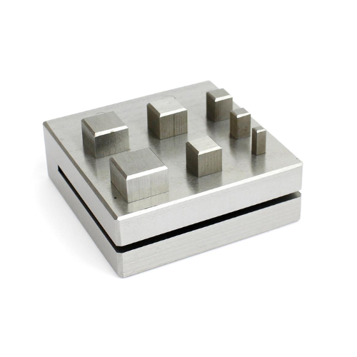 Square Disc Cutter Set of 7 pc 4x4, 6x6, 8x8, 10x10, 12x12, 14x14, 16x16, Punch: 40mm Long